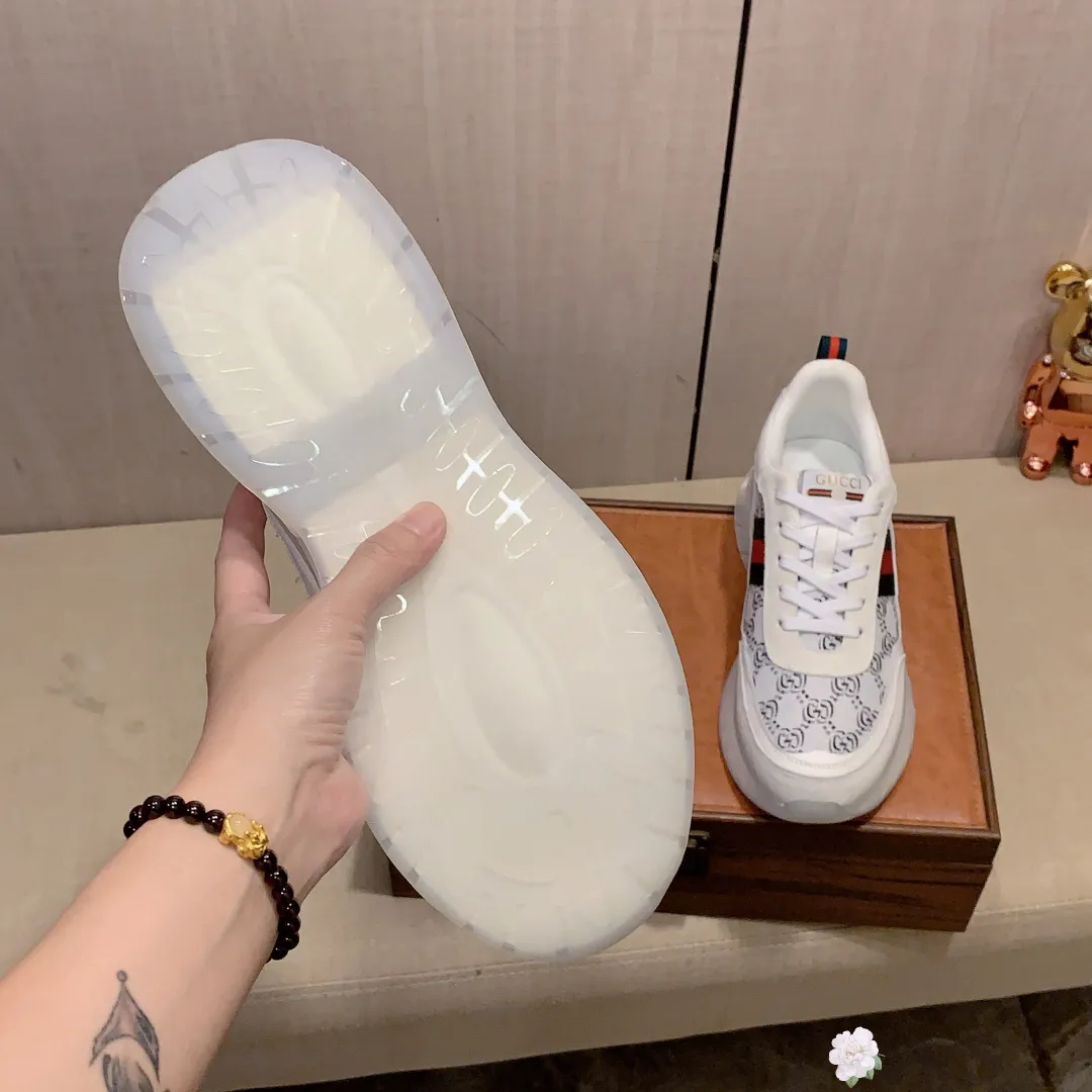 Men's men's shoes💰460💰💰🎩🎩[Lightning][Lightning] "Gucci*" The latest • popular casual shoes, top brand [seduce] luxury ~ purchasing agency, top ~ quality. [Strong] The upper is made of imported breathable cowhide with material ➕ breathable sheepskin feet (•) and fine workmanship. The original stylish and stylish soft rubber wear-resistant and non-slip outsole is light and comfortable on the feet. The real thing looks better when taken in real life. 013: code: 38-44, 4️⃣ colors